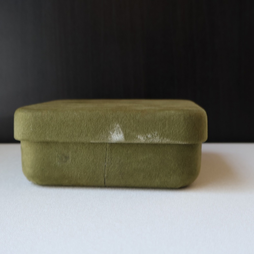 Barbara Bixby Jewelry Presentation Box Olive Green Pouch Satin Lined Drawstring - Picture 8 of 9